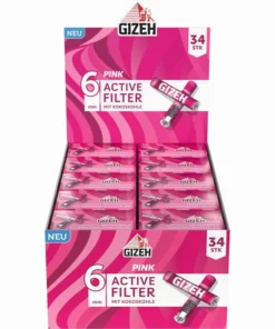 Gizeh Pink Active Filter 6mm (10 x 34 Stück)