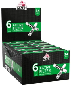 Gizeh Black Active Filter 6mm (10 x 34 Stück)