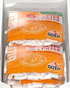 Gizeh Papier Slim Filter 6mm (20 x 120 Stück)