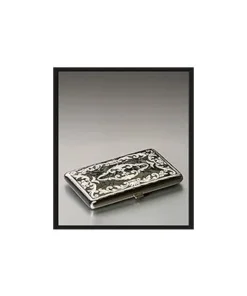 Sillems Linea Epoque Antique Visitenkartenetui schwarz 1927S