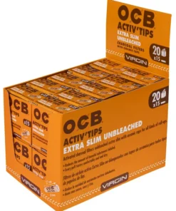 OCB Activ Tips Extra Slim Unbleached 6mm (20 x 15 Stück)