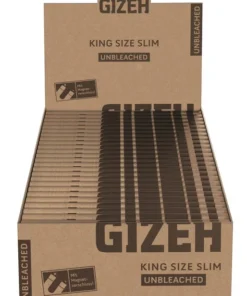 Gizeh Unbleached King Size Slim Papier (50 x 34 Stück)