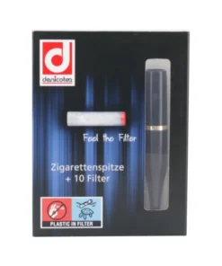 Denicotea Zigarettenspitze Standard Dekor + 10 Filter (1 Stück)