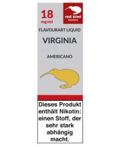 Red Kiwi Flavourart Liquid Virginia Americano 18mg Nikotin/ml (10 ml)