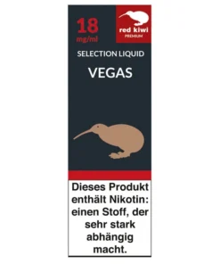 Red Kiwi eLiquid Selection Vegas 18mg Nikotin/ml (10 ml)