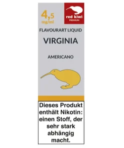 Red Kiwi Flavourart Liquid Virginia Americano 4,5mg Nikotin/ml (10 ml)