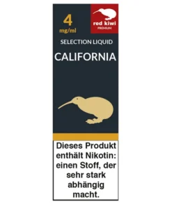 Red Kiwi eLiquid Selection California 4mg Nikotin/ml (10 ml)
