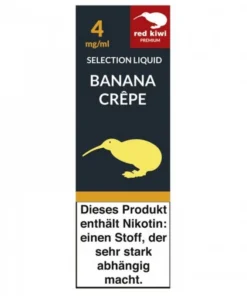 Red Kiwi eLiquid Selection Banana Crepe 4mg Nikotin/ml (10 ml)