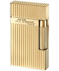 S.T. Dupont Ligne 2 Verticale Lines Gelbgold Feuerzeug (016827)