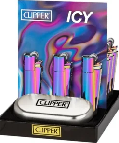 Feuerzeuge Icy Colors 2 (12 x 1 Stk.)
