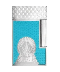 S.T. Dupont Ligne 2 Lackiertes Feuerzeug Eis Blau Game of Thrones (C16412)