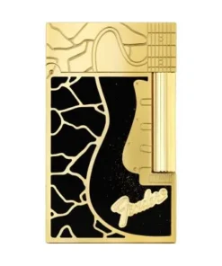 S.T. Dupont Ligne 2 Lackiertes Feuerzeug Fender Schwarz (C16025)