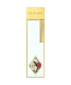S.T. Dupont Feuerzeug Twiggy Romeo y Julieta Weiß Gelbgold (030150)