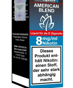 NikoLiquids American Blend eLiquid 8mg Nikotin/ml (10 ml)