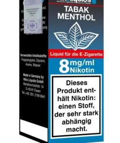 NikoLiquids Tabak Menthol eLiquid 8mg Nikotin/ml (10 ml)