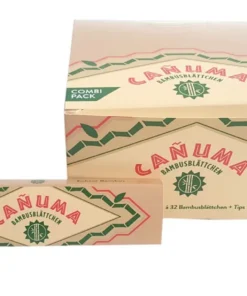 Canuma by Rizla Bambusblättchen King Size Slims & Filter Tips (24 x 32 Stück)