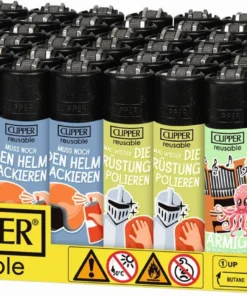 Feuerzeuge Clipper Trinksprüche (48 x 1 Stück)