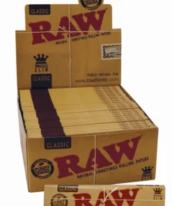 RAW Classic King Size Papier Slim Premium (50 x 32 Stück)