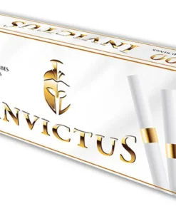 Invictus White Gold Ring Zigarettenhülsen (100 Stück)