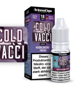 InnoCigs eLiquid Cold Vacci Heidelbeer 18mg Nikotin/ml (10 ml)