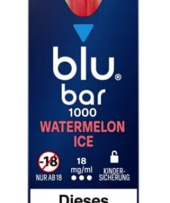 blu bar Watermelon Ice Einweg E-Zigarette 18mg (1 Stück)