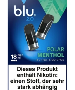 blu 2.0 Liquidpod Polar Menthol 18mg Nikotin 1,9ml (2 Stück)