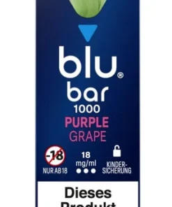 blu bar Purple Grape Einweg E-Zigarette 18mg (1 Stück)