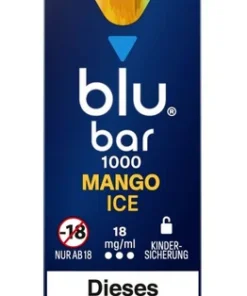 blu bar Mango Ice Einweg E-Zigarette 18mg (1 Stück)