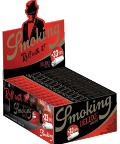 Smoking King Size de Luxe Zigarettenpapier + Filter Tips (24 x 33 Stück)