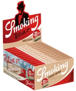 Smoking Thinnest Brown King Size Papier + Tips (24 x 33 Stück)