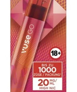 Vuse GO 1000 (Pen) Berry Watermelon Einweg E-Zigarette 20mg (1 Stück)