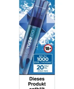Vuse GO 1000 (Pen) Blueberry Ice Einweg E-Zigarette 20mg (1 Stück)