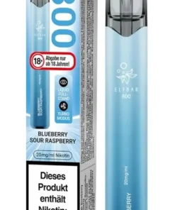 Elfbar 800 Einweg E-Zigarette Blueberry Sour Raspberry 20mg Nikotin/ml (1 Stück)