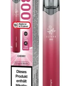 Elfbar 800 Einweg E-Zigarette Cherry 20mg Nikotin/ml (1 Stück)