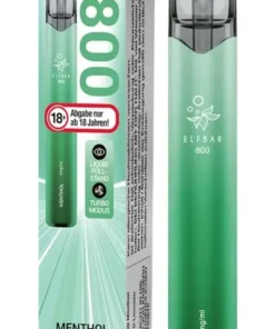 Elfbar 800 Einweg E-Zigarette Menthol 0mg Nikotin/ml (1 Stück)