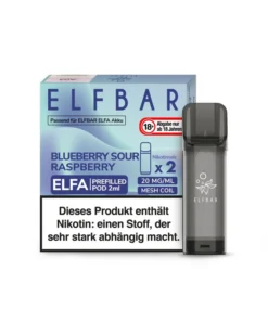 Elfbar Elfa Pod Blueberry Sour Raspberry 20mg Nikotin 2ml (2 Stück)