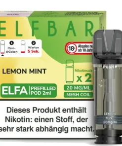 Elfbar Elfa Pod Lemon Mint 20mg Nikotin 2ml (2 Stück)