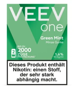VEEV ONE Pods Green Mint Tobacco 20mg Nikotin/ml (2 Stück)