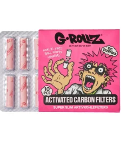 G-Rollz Aktivkohlefilter 6mm pink (10 Stück)
