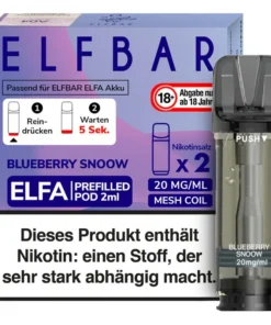 Elfbar Elfa Pod Blueberry Snow 20mg Nikotin 2ml (2 Stück)