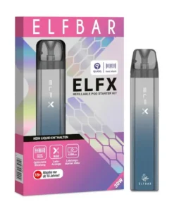 Elfbar Elfx blau Set E Zigarette (1 Set)