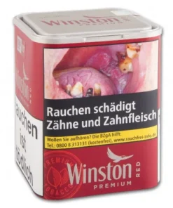 WINSTON Cigarette Tobacco Red Tin-S