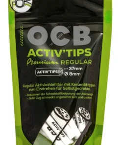 OCB Activ Tips Premium Regular 8mm Aktivkohlefilter (50 Stück)