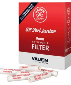 Dr. Perl Junior Jubox Activekohle Pfeifenfilter 9mm (10 x 40 Stück)