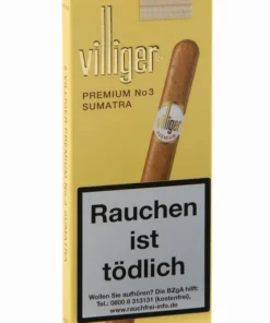 Villiger Zigarillos Premium No. 3 Sumatra (5×5 Stück)