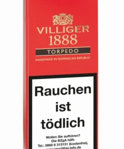 Villiger Zigarren 1888 Torpedo (Schachtel á 3 Stück)
