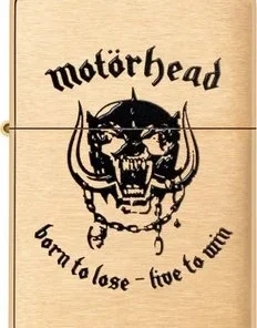 Zippo Messing gebürstet color Motörhead Born To Lose