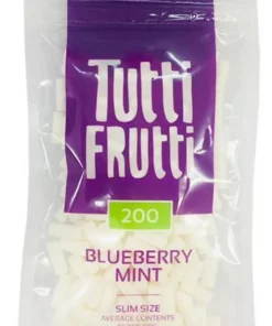 Tutti Frutti Blueberry Mint Slim Size Filter 6mm (20 x 200 Stück)