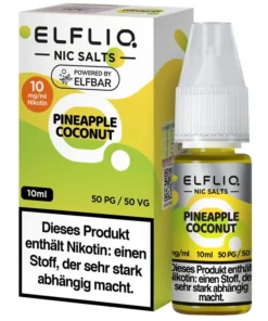 Elfliq Pineapple Coconut Nikotinsalz Liquid 10mg/ml (10 ml)