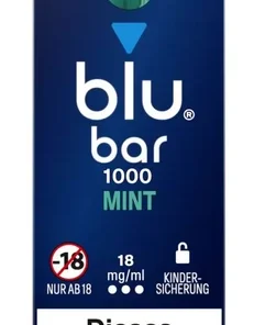 blu bar Mint Einweg E-Zigarette 18mg (1 Stück)